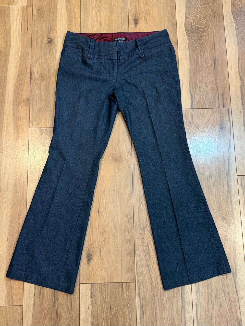 Stooshy Y2K Navy Bootcut Trousers size 11
